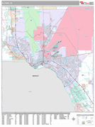 El Paso Digital Map Premium Style